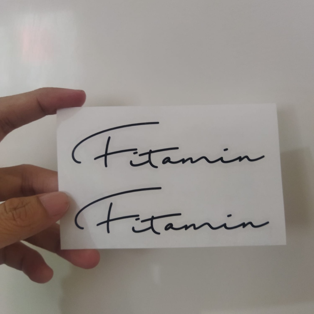 Cutting STICKER Bicycle FRAME Fitamine SIGNATURE SIGNATURE | Shopee ...