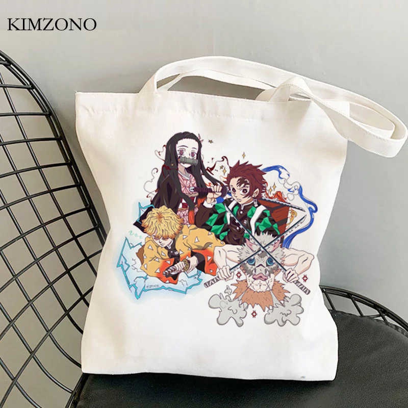 Demon Slayer Kimetsu No Yaiba shopping bag reusable grocery shopper ...