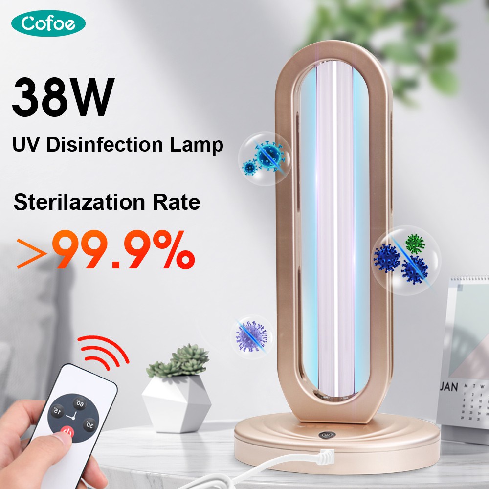 Cofoe Disinfection Lamp Remote Control Ozone Ultraviolet UV light ...