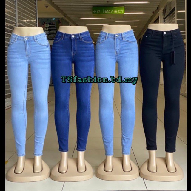 🔥🔥Ready Stock🔥🔥Women/Ladies Denim Skinny Jeans👖 | Shopee Malaysia