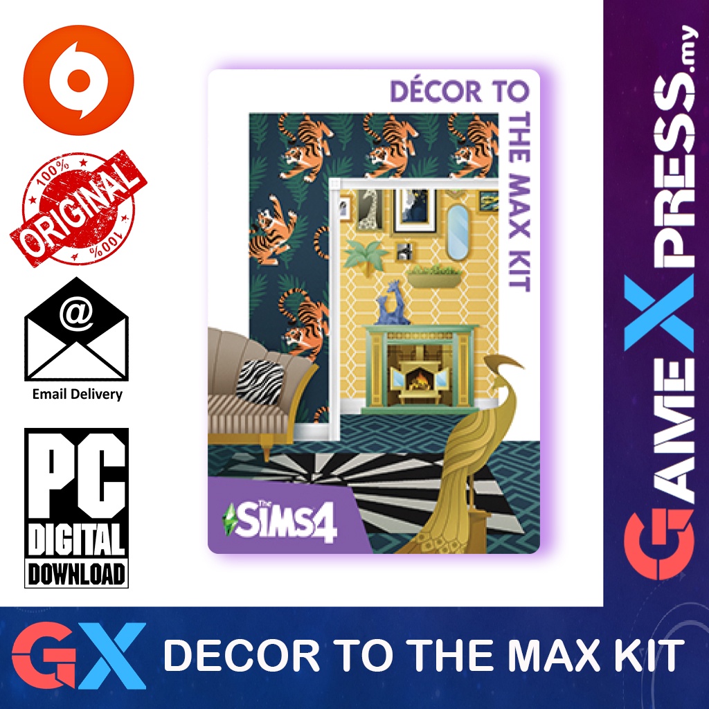 The Sims 4 Decor To The Max Kit Expansion PC Game Origin Platform TS4