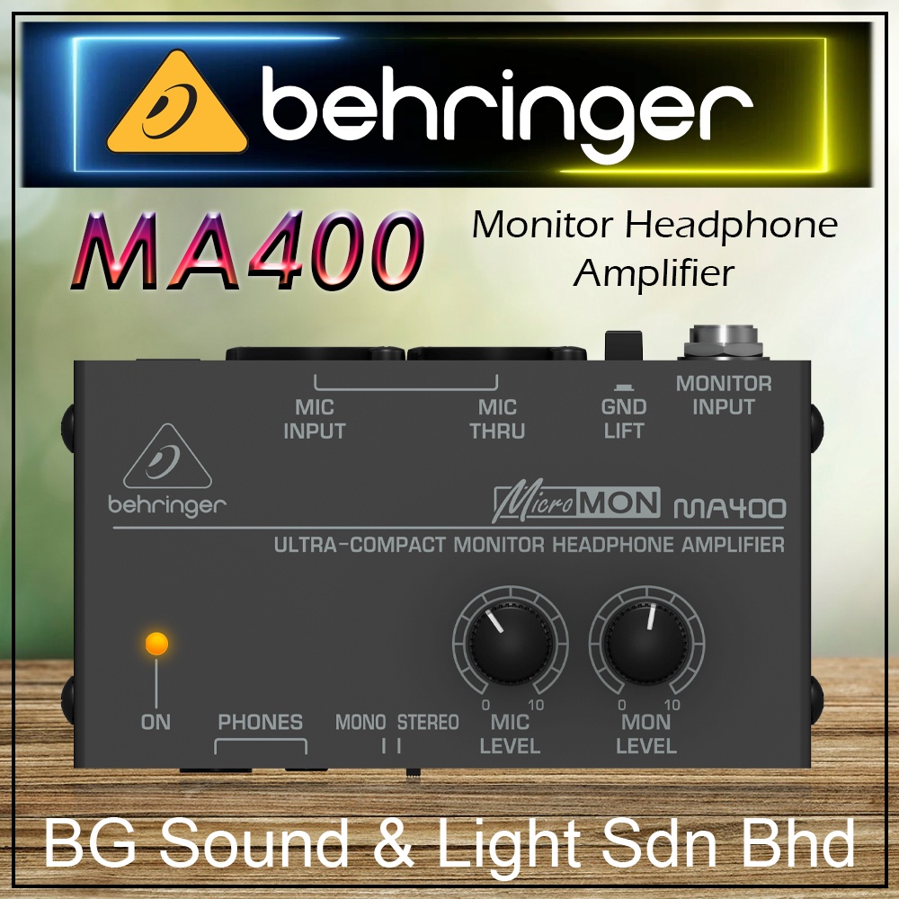 Behringer MicroMON MA400 Monitor Headphone Amplifier (MA400 / MA 400