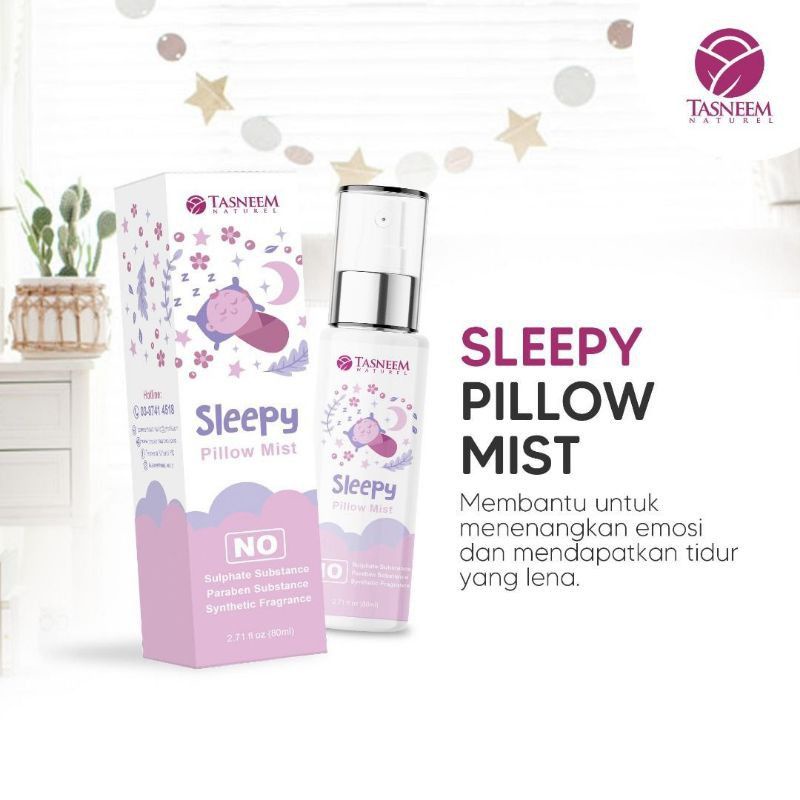 SLEEPY PILLOW MIST TASNEEM🔥original Hq🔥 fast shipping🔥 Shopee Malaysia