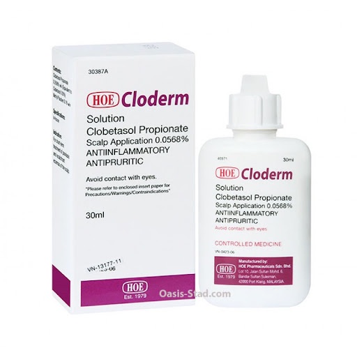 Cloderm Clobetasol Scalp Application Antiinflammatory Antipruritic Ml Shopee Malaysia