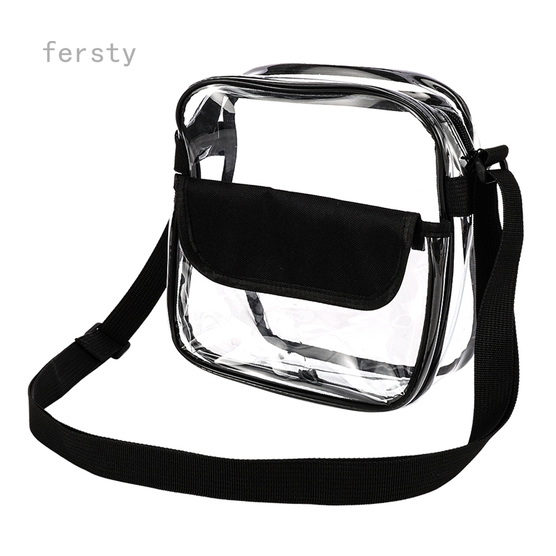 clear Crossbody Messenger Shoulder Bag with Adjustable Strap Concert