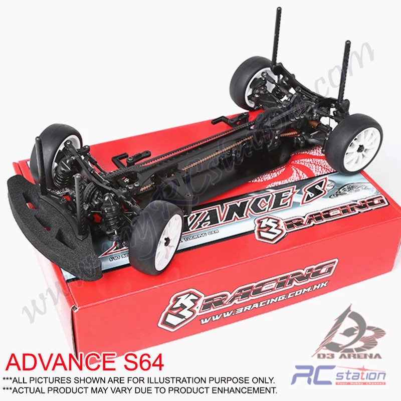 3Racing S64 Sakura Advance S 6/4 1/10 Touring Car Kit | Shopee