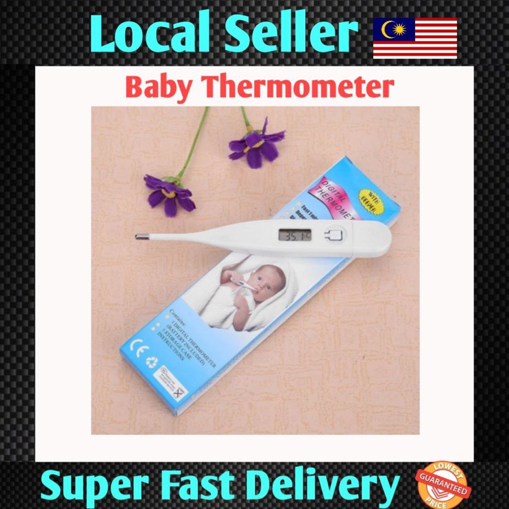 🔥Local Seller🔥 Digital LCD Thermometer Body Safe Under Arm Oral ...
