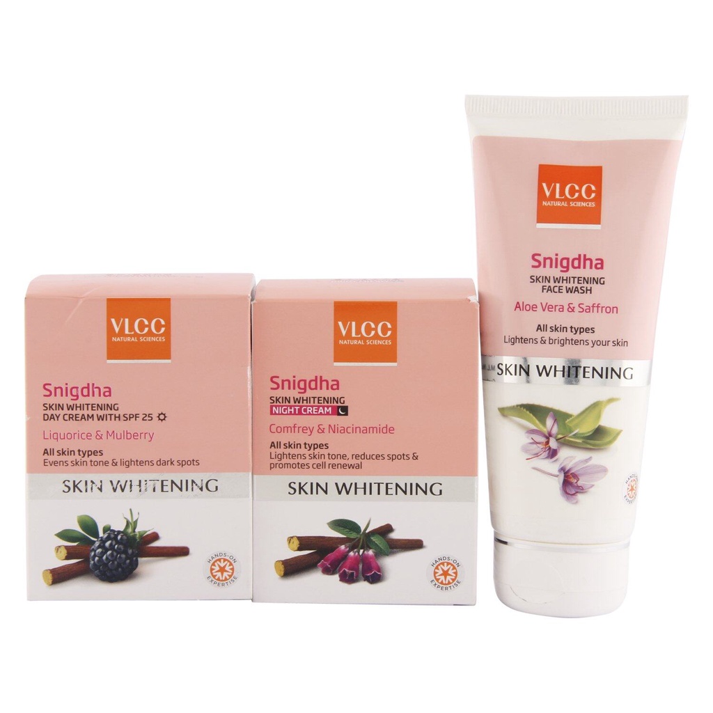VLCC Snigdha Skin Whitening (Face Wash, Day Cream, Night Cream