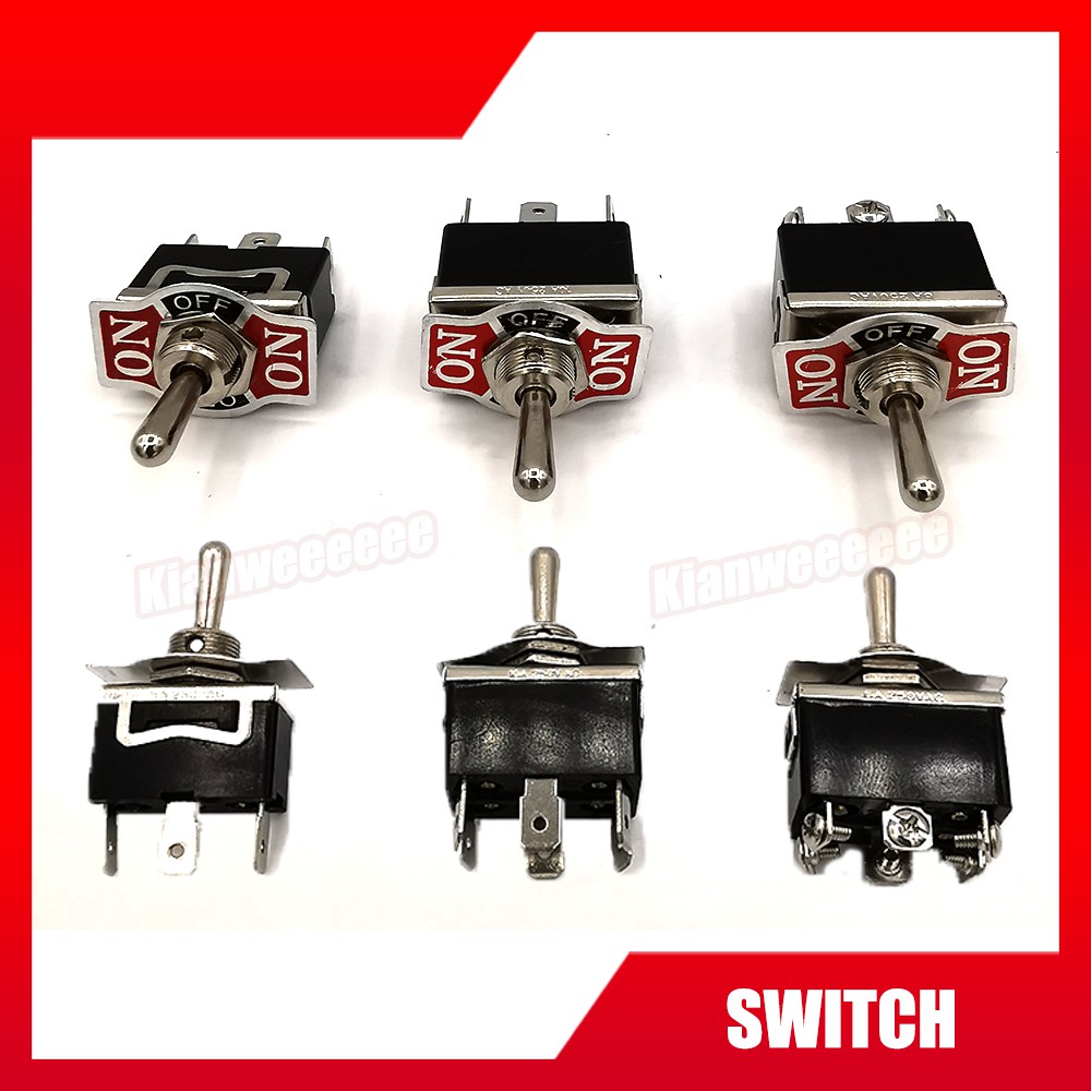 1PCS Momentary Auto Spring Return Toggle Switch (3 Pin / 6 Pin) / On ...
