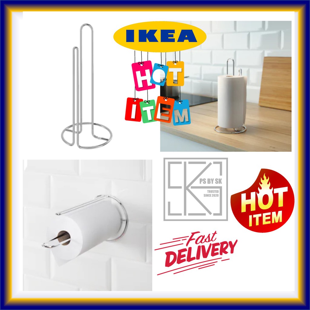 TORKAD Kitchen roll holder, silver-colour - IKEA
