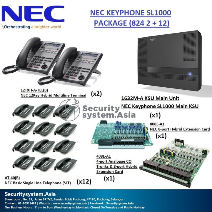 NEC SL2100 Keyphone System Package Shopee Malaysia