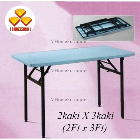 HOT SELLING 2x3 FT 3V FOLDING BANQUET TABLE FOLDING FUNCTION