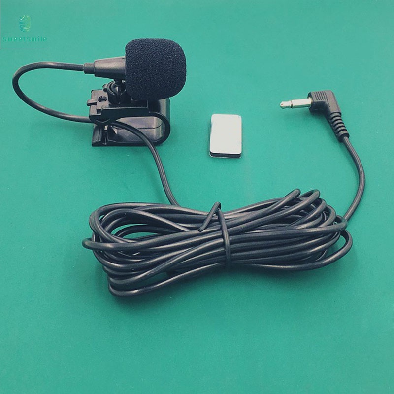 3.5mm Car Radio Stereo Microphone Bluetooth Vehicle External Mic for ...