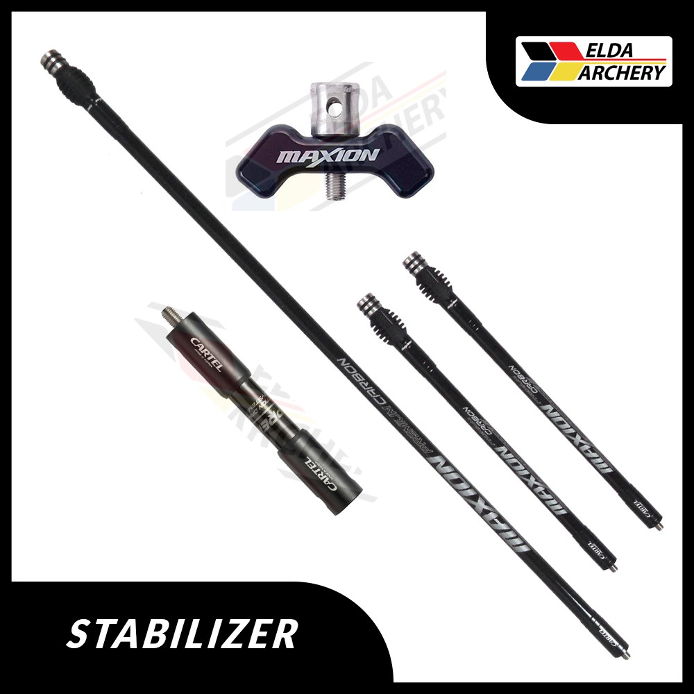 Cartel Maxion Stabilizer Full Set with Extender & VBar Recurve