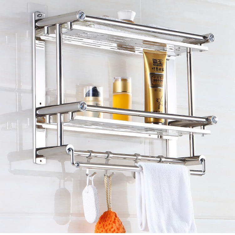 Stainless steel deals shelves for bathroom