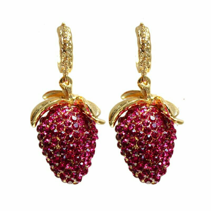 Strawberry earrings store zara