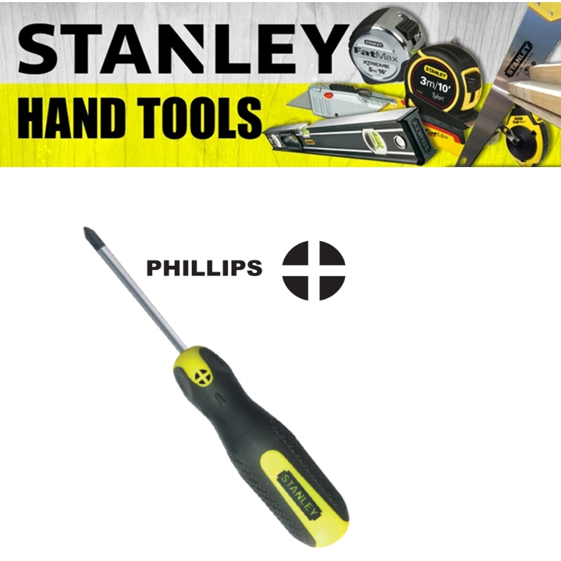 STANLEY PHILLIPS HEAD SCREWDRIVER CUSHION GRIP 2 SCREWDRIVER Shopee