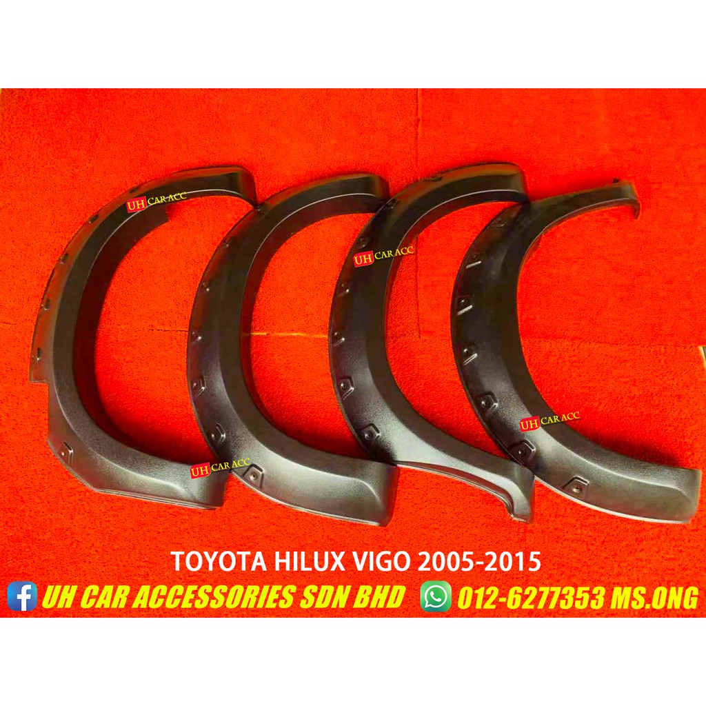 Toyota Hilux Vigo 20052015 Side Fender Arch Flare Flares [READY STOCK