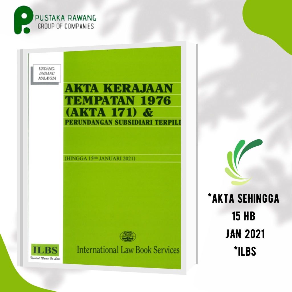 Akta Kerajaan Tempatan 1976 (Akta 171) | Shopee Malaysia