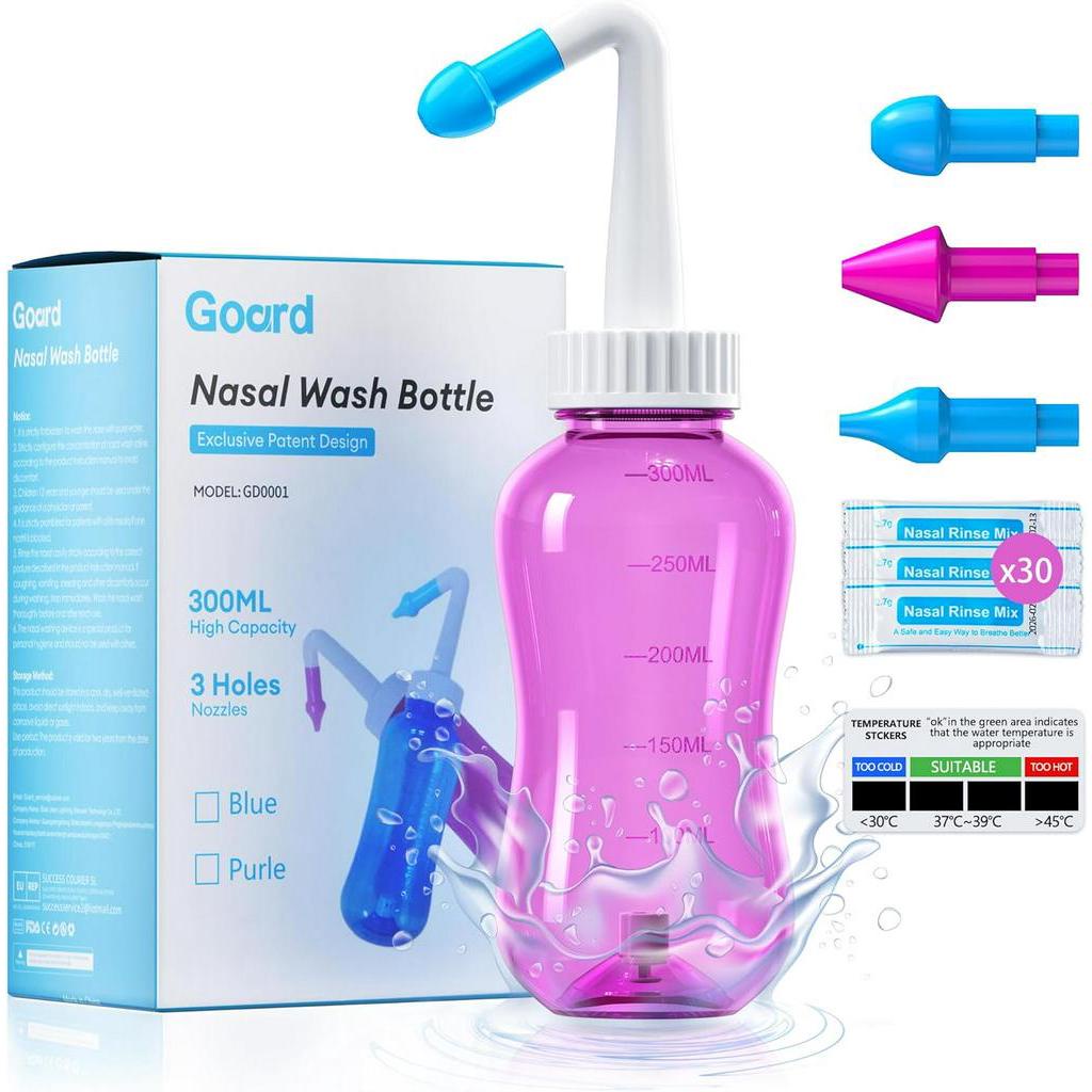 Sinus Rinse Bottle Nasal Rinse Pressure Rinse Nasal Solution For Adults ...