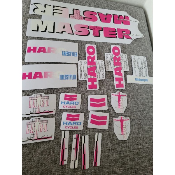 Haro Master Team decals set Old School BMX Shopee Malaysia