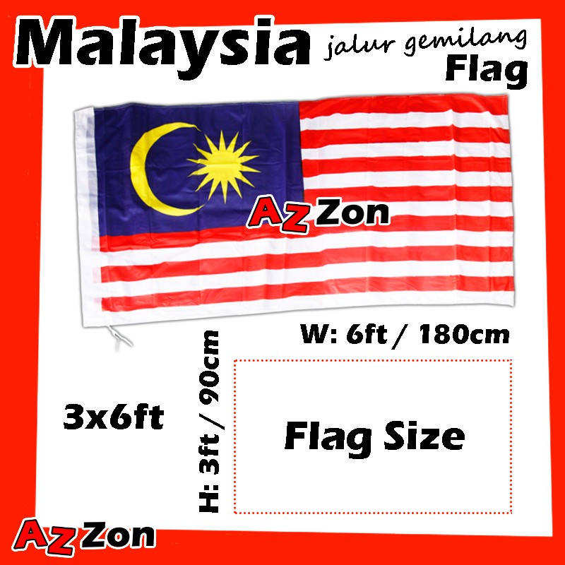 Malaysia Flag / Bendera Malaysia / Jalur Gemilang / Car Flag / Hand ...