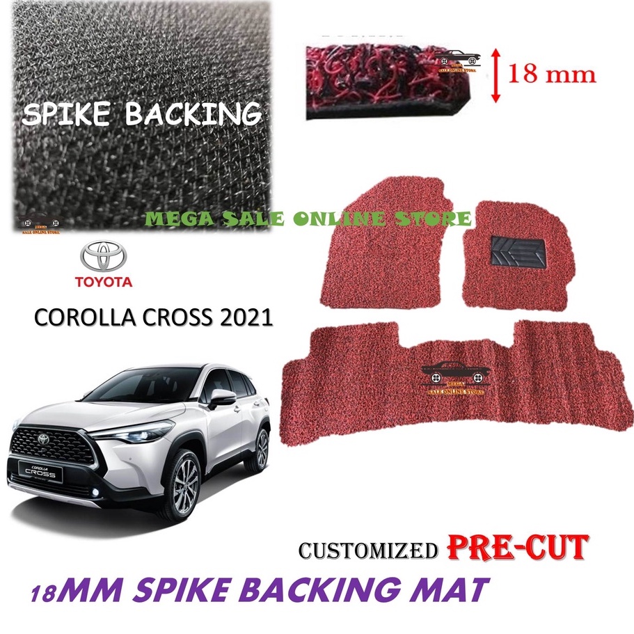 Toyota Corolla Cross 2021 2023 18mm+/ PreCut Magic Velcro Carpet