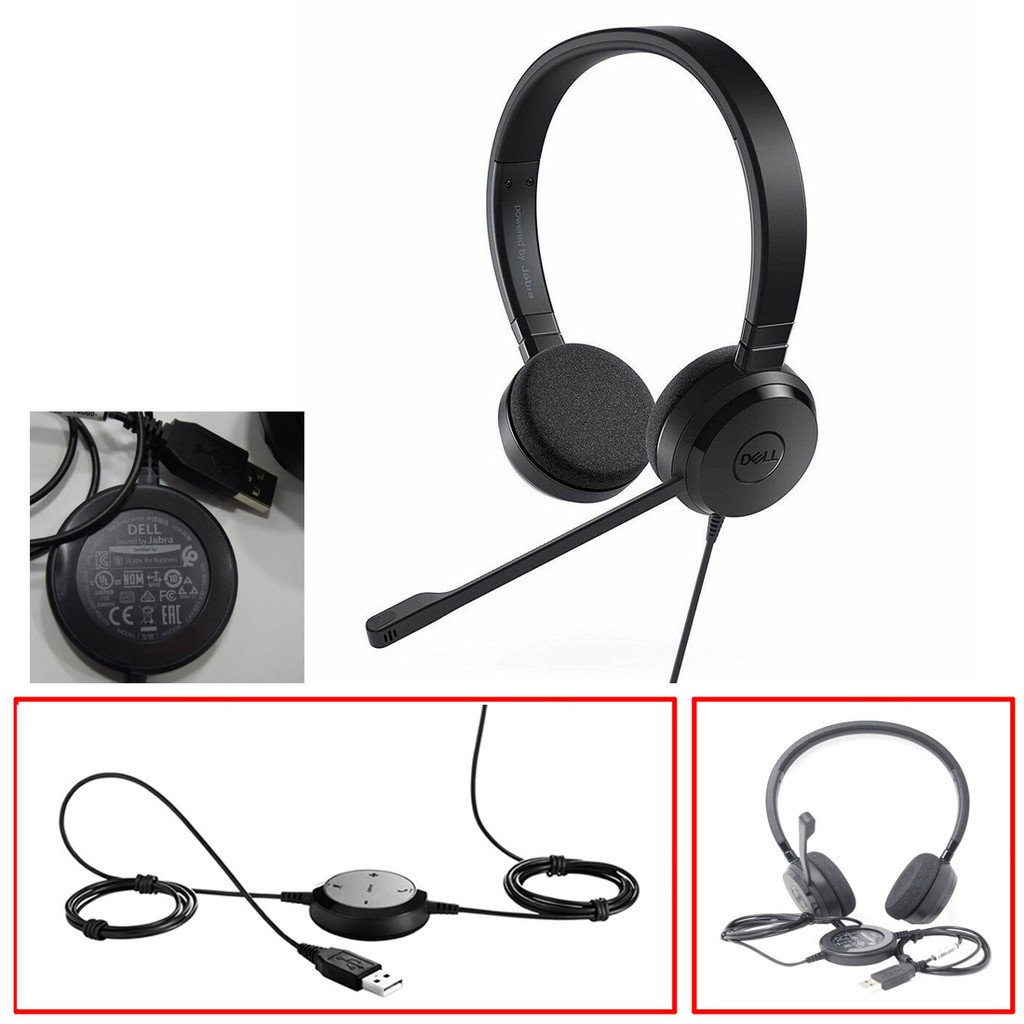 Original Dell Jabra HSC016 Evolve 20 UC Mono Black USB Headset