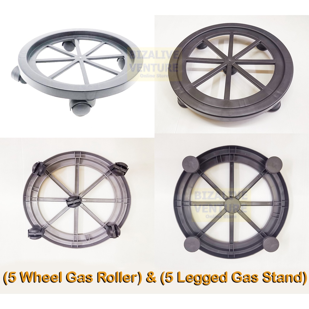 5 Wheels Gas Roller & 5 Legged Gas Stand Propane Gas Roller Gas