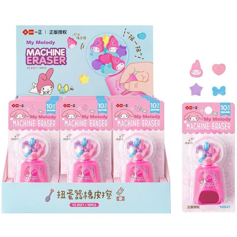 Sanrio My Melody Gashapon Machines Children Roller Toy Students Pencil ...
