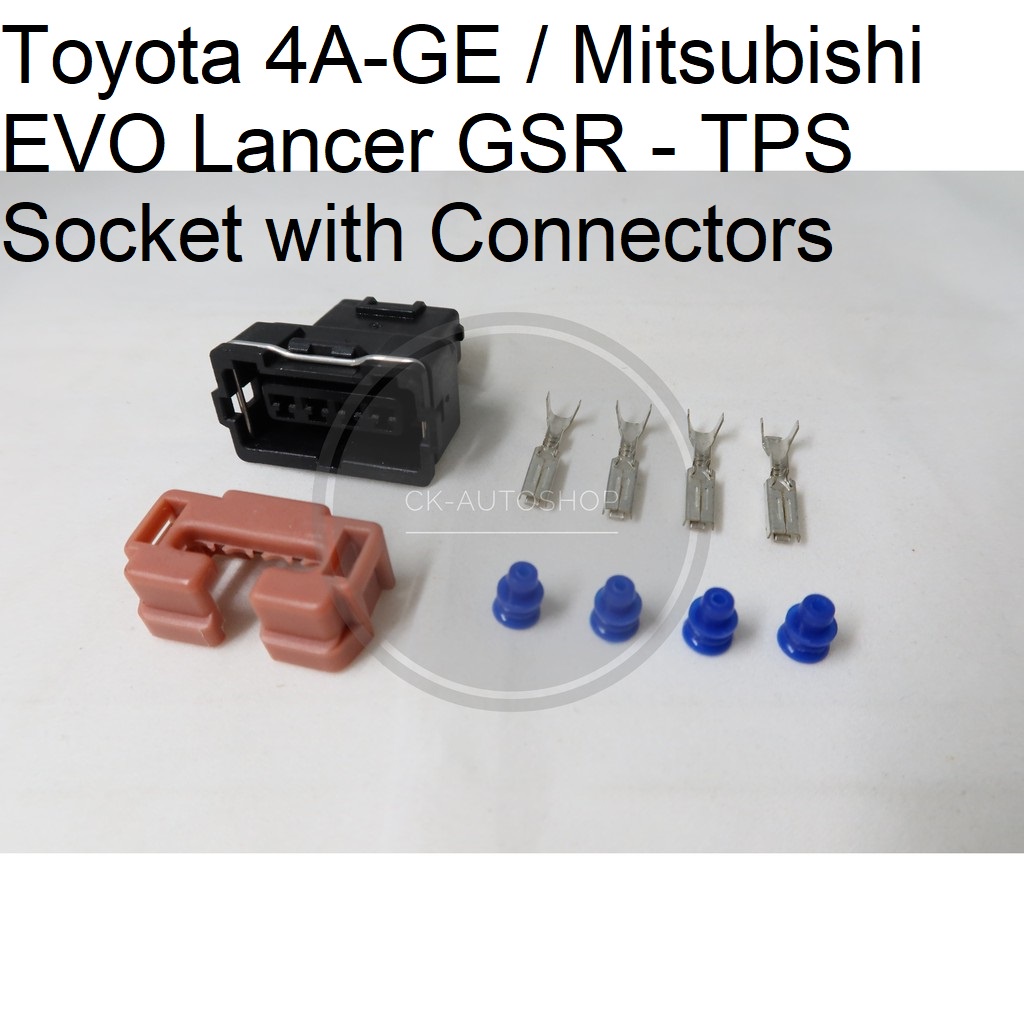 Toyota 4AGE Mitsubishi EVO Lancer GSR TPS Socket Connector | Shopee ...