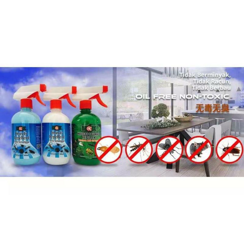 KCK Insect Repellent Penghalau Serangga KCK (Lipas, Semut, Cicak