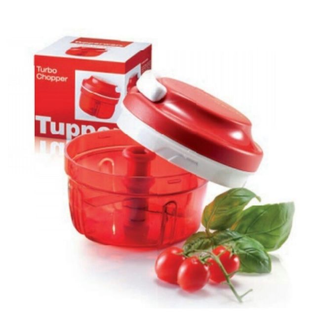 ORIGINAL TUPPERWARE Turbo Chopper - RED | Shopee Malaysia