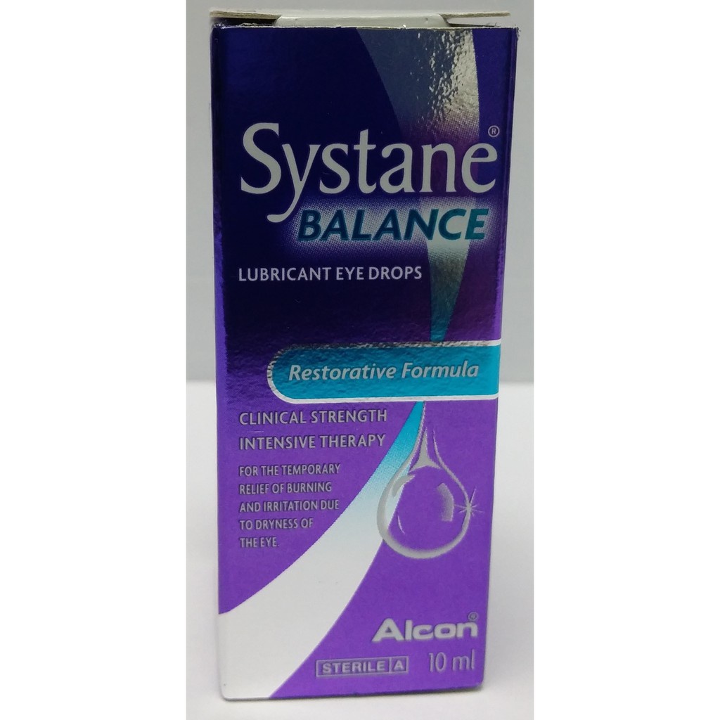 ALCON SYSTANE BALANCE RESTORATIVE FORMULA LUBRICANT EYE DROP RELIEVE BURNING AND IRRITATION 10ML