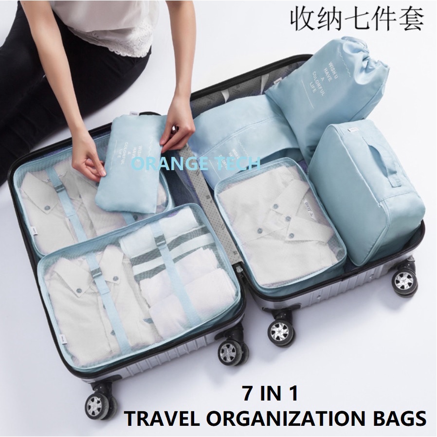 710in1 Waterproof Travel Organizer Bag Suitcase Organizer Clothing