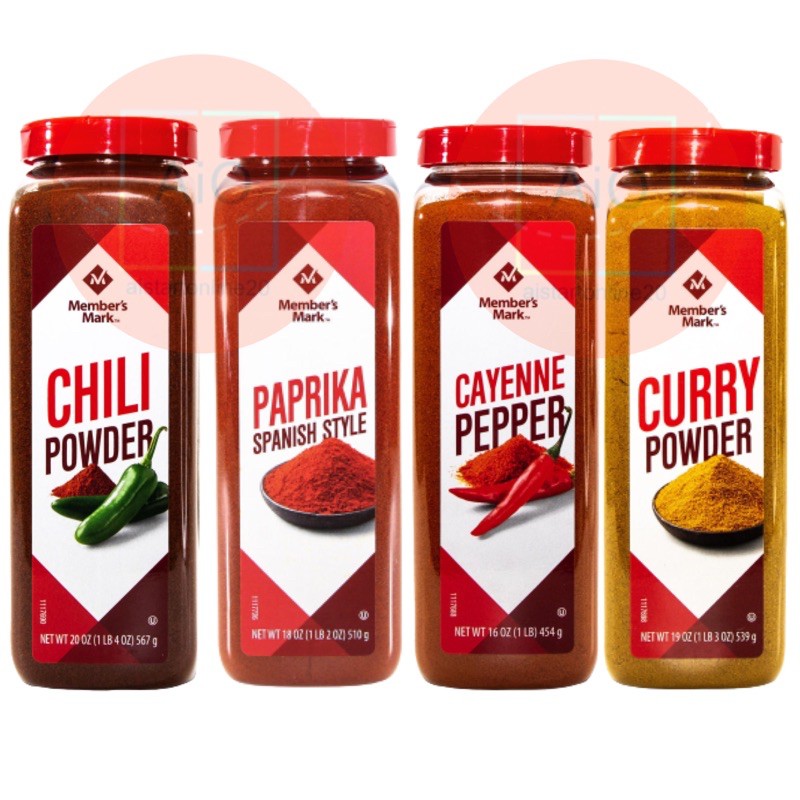 Member’s Mark Cayenne Pepper/ Spanish Paprika/ Chili Powder/ Curry