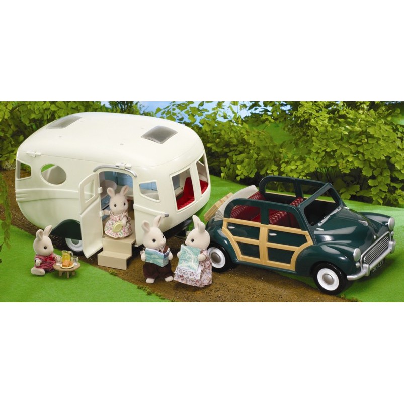 Sylvanian families sales caravan and car