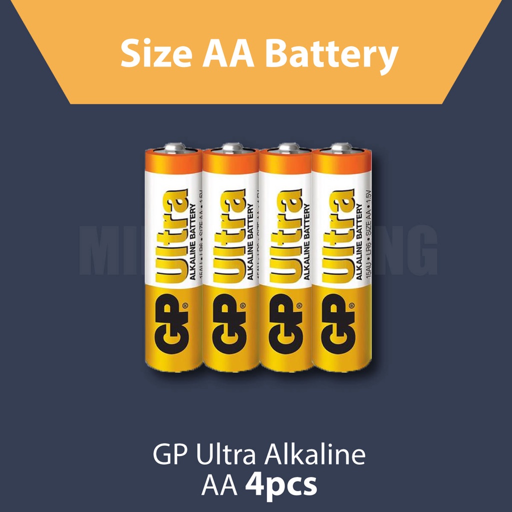 GP Bateri 1.5V AA AAA Ultra Alkaline Battery Cell Mainan Remote Control ...