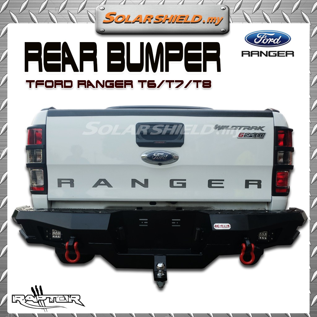 Ford Ranger T6/T7/T8, Wildtrack,Raptor Rear Bumper 4X4 Rear Bumper ...