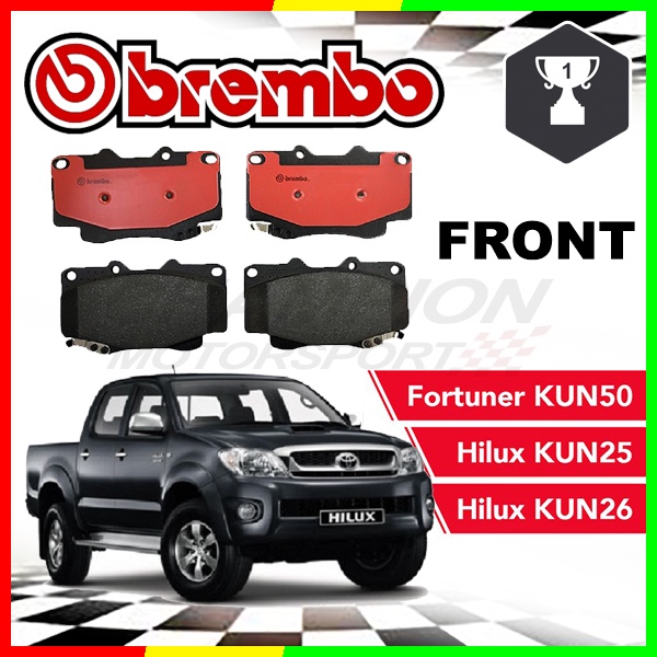 BREMBO NAO Front Brake Pad Toyota Hilux'05 Vigo KUN25 4x4,Hilux KUN26 3