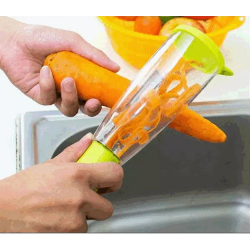 🇲🇾Cutter Peeling Fruit Vegetables Peeler MultiFungsi Penyimpanan