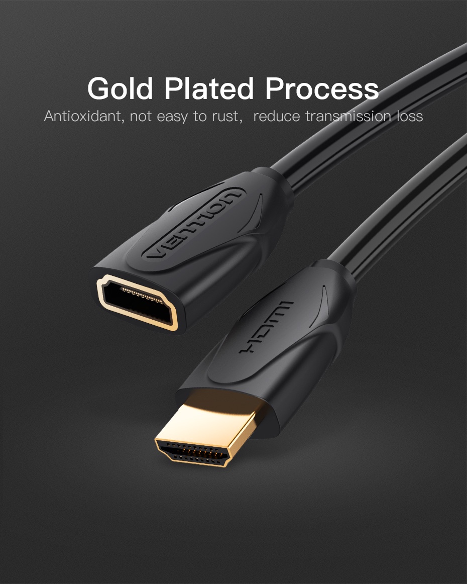 Vention HDMI Extension Cable 4K 60HZ HDMI Male to Female Extender Cable ...