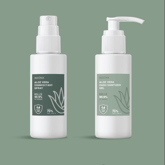 MIIENA Aloe Vera Medical Skin Disinfectant Hand Liquid & Aloe Vera