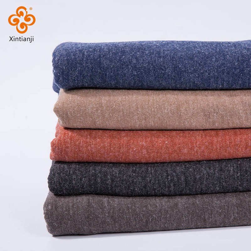 Combed Knit Polyester Rayon Blend Wool Cardigan Fabric Polyester Rayon ...
