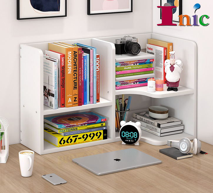 Rak Buku 📂 Multipurpose Corner Table Book Rack Top Storage Rack Rak Buku Bookshelf Decorative