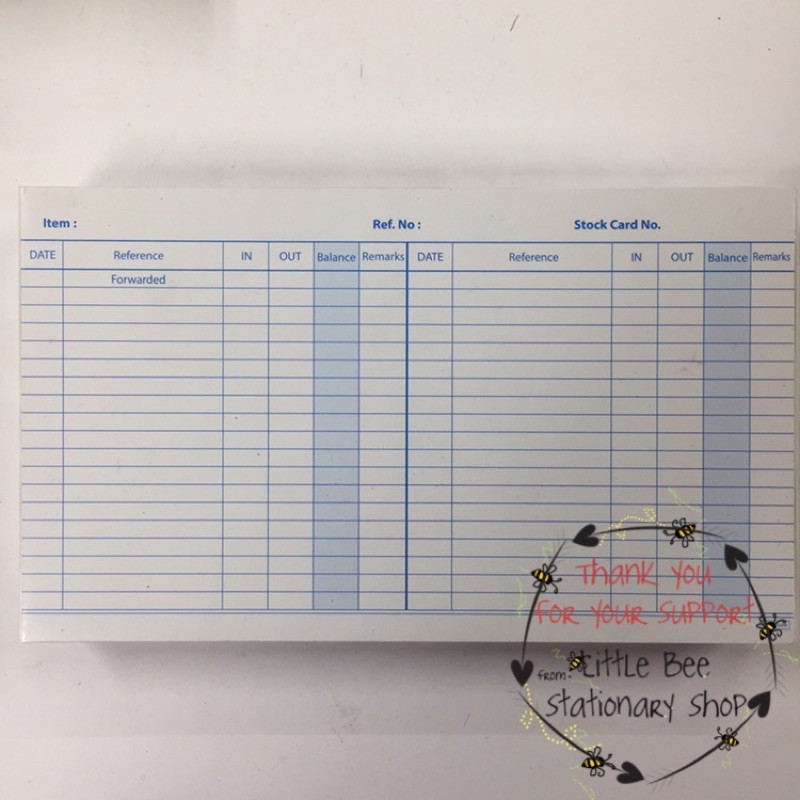 Stock Card （White, 100 sheets/pack) | Shopee Malaysia
