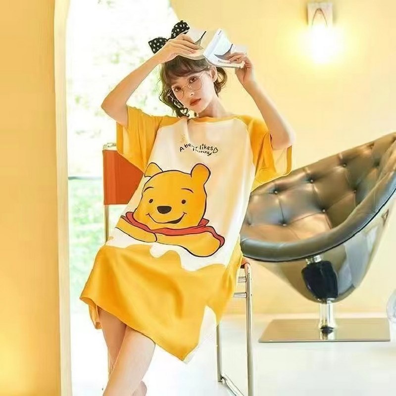 Ready Stock Women s Summer Sweet Style Short sleeved Sleepwear