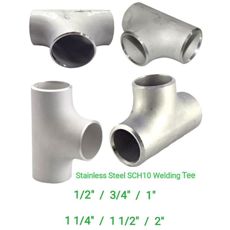 SCH10 Stainless Steel Welding Tee SUS304# 1/2