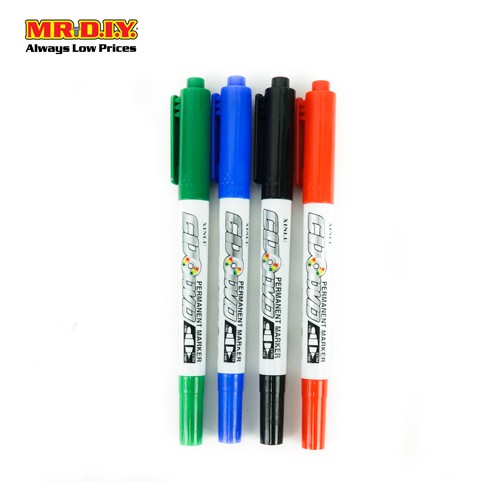 Xinlu Multi-colour Dual Tip Cd Dvd Permanent Marker (4pcs) 