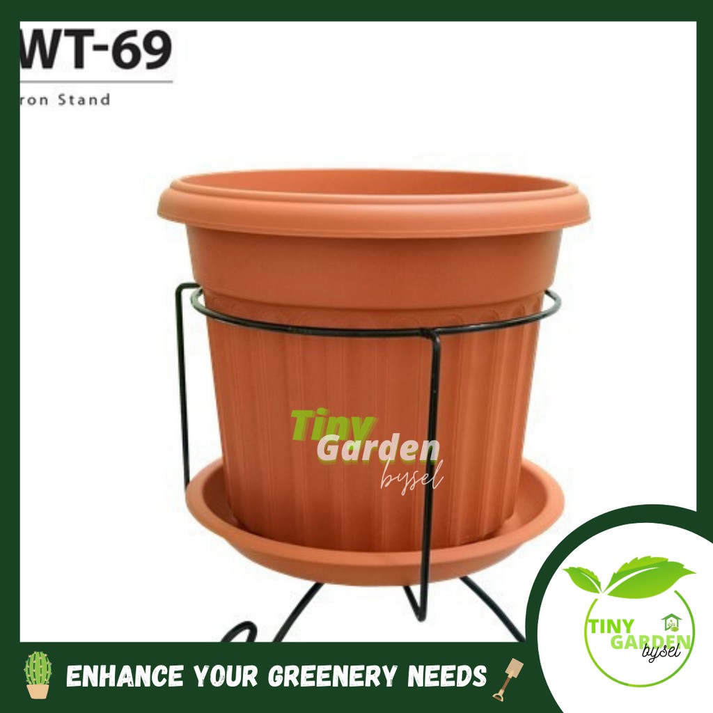 Baba WT-69 Pot Stand Flower Pot Stand (300mm X 300mm X 280mm) | Shopee ...